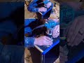Using a router to cut out the design for a copper inlay