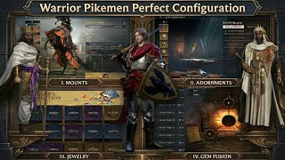AoEM: The ULTIMATE Warrior Pikemen March Optimization - Gems , Rings , Horses Traits , Adornments ‼️