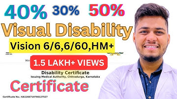 Low Vision Certificate | 40% visual disability mean?