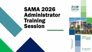 SAMA 2026 Administrator Training Session