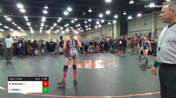 101 Lbs Semifinal Regan Rosseter Team Nebraska Vs ...