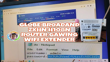 GLOBE ROUTER MODEL ZXHN H108N V2.5 gawing wifi extender or wifi repeater #youtube #youtuber