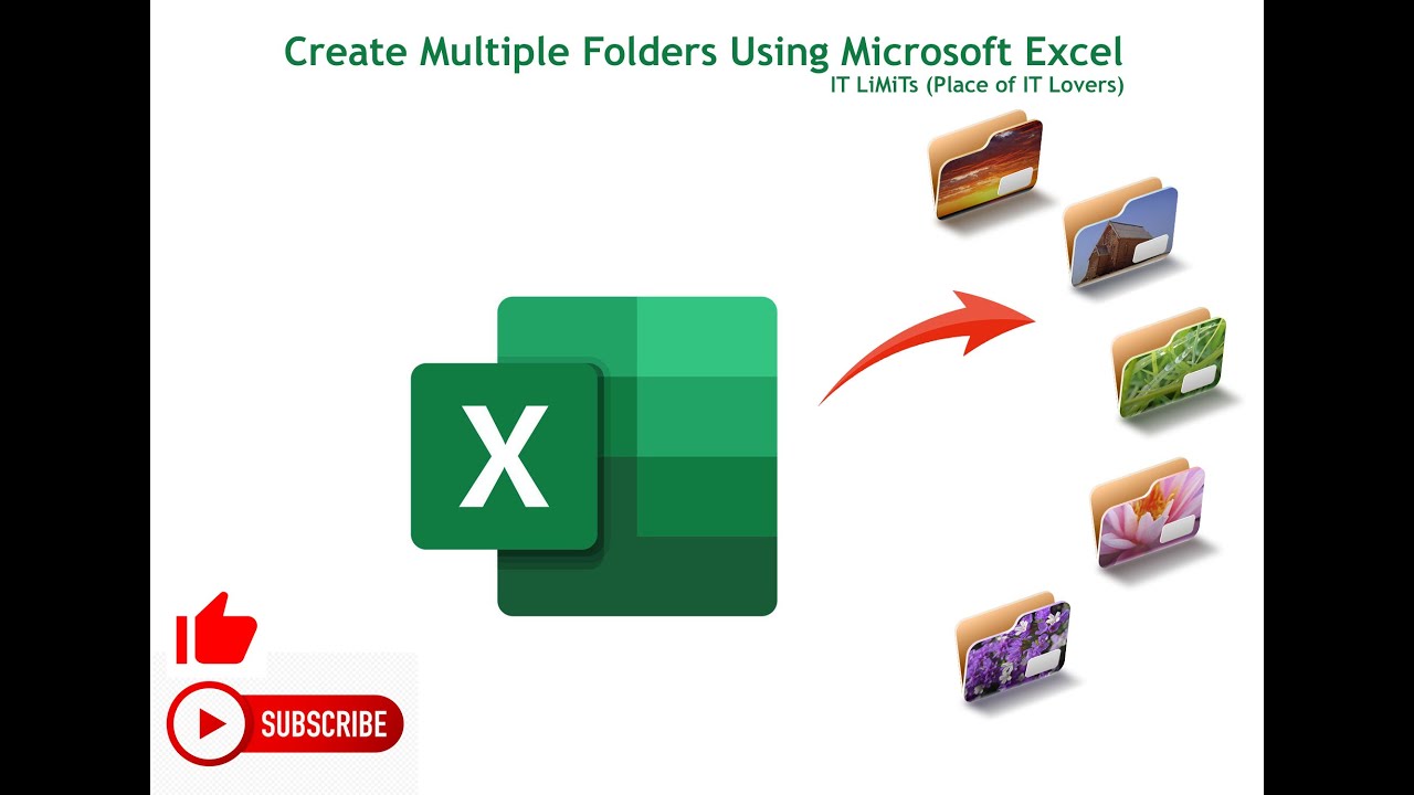 Create Multiple Folders With One Click - Microsoft Excel - YouTube