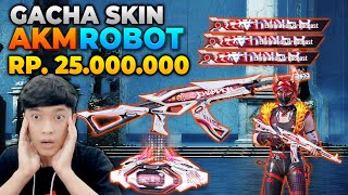 GACHA SKIN ULTIMATE  AKM ROBOT SENILAI 25 JUTA !? HIT EFFECT LEBIH BAGUS DARI GLACIER - PUBG MOBILE