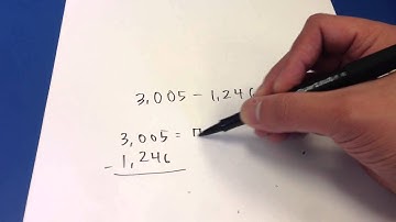 subtracting whole numbers - base ten