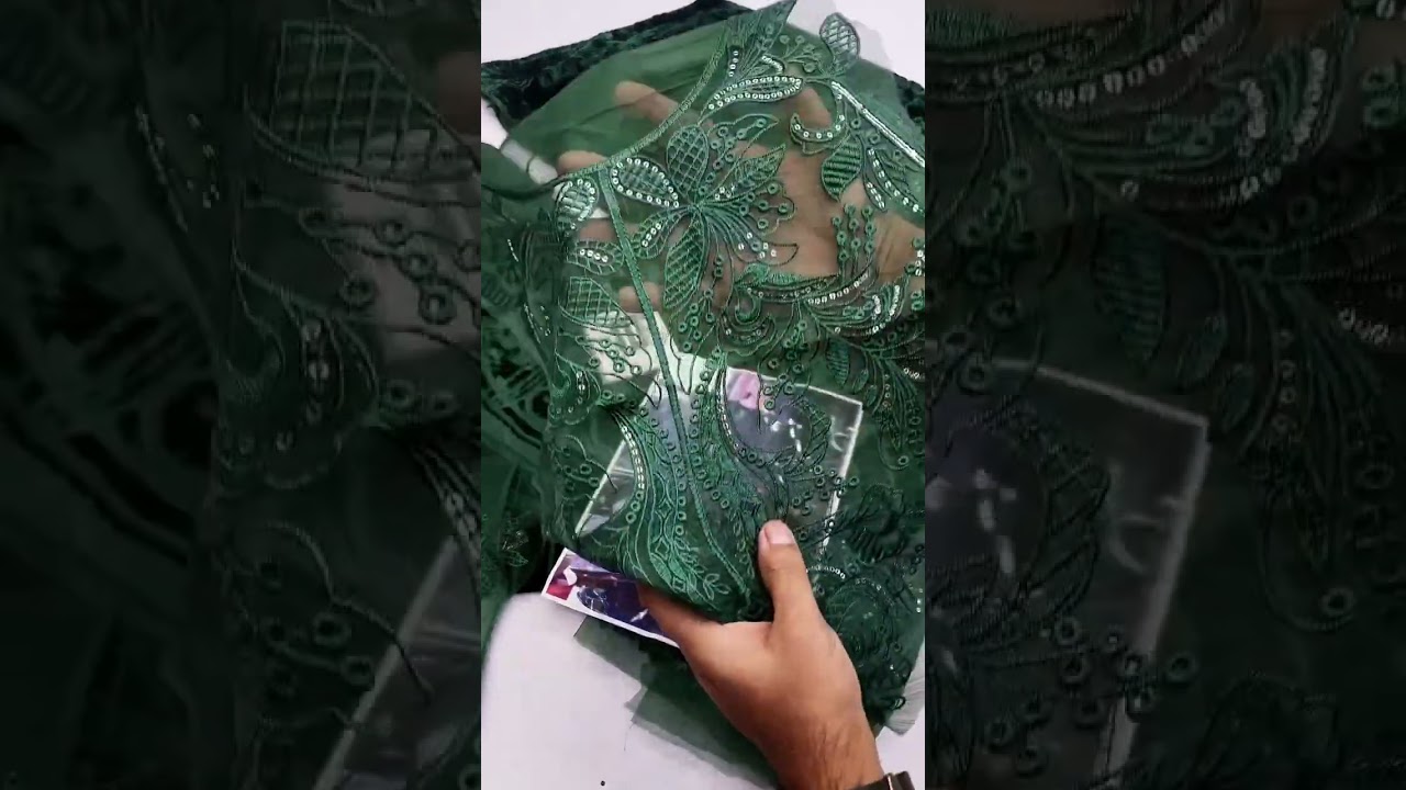 MARIA.B NEW GREEN PALACHI VELVET PARTY WEAR