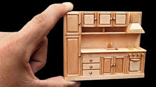 Como Hacer Un Mueble De Cocina Para Casa De Muñecas - Miniature Kitchen