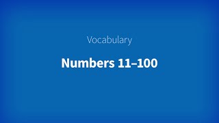 ENGLISH FILE 5th Edition Beginner - File 2B - Vocabulary: Numbers 11-100