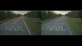 Realtime Semantic Segmentation-Based Lane Detection; A rural road in Browns Summit, North Carolina