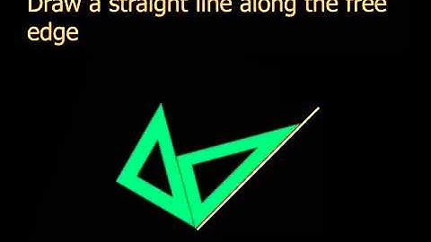 Drawing parallel lines using set squares