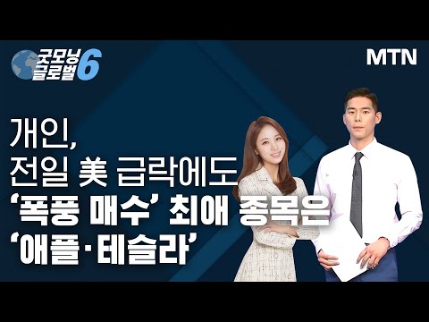 [애프터 마켓] 개인, <strong>전일</strong> 美 급락에도 ‘폭풍 매수’ 최애 종목은 ‘애플·테슬라’ / 머니투데이방송 (증시, 증권)