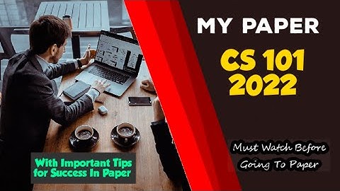 CS 101 Final Term Current Paper 2022 | Cs 101 Final Term Paper 2022 | The Merciful