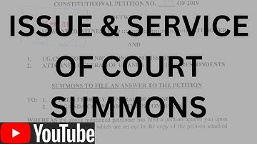 Issue and service of court summons (Civil procedure law)