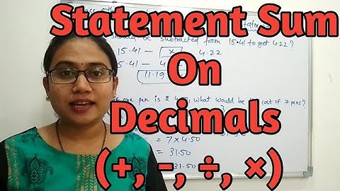 #Aapkamathsclass#decimals#statementsumondecimals#wordproblemsondecimals Chapter 8 Decimals class 5th