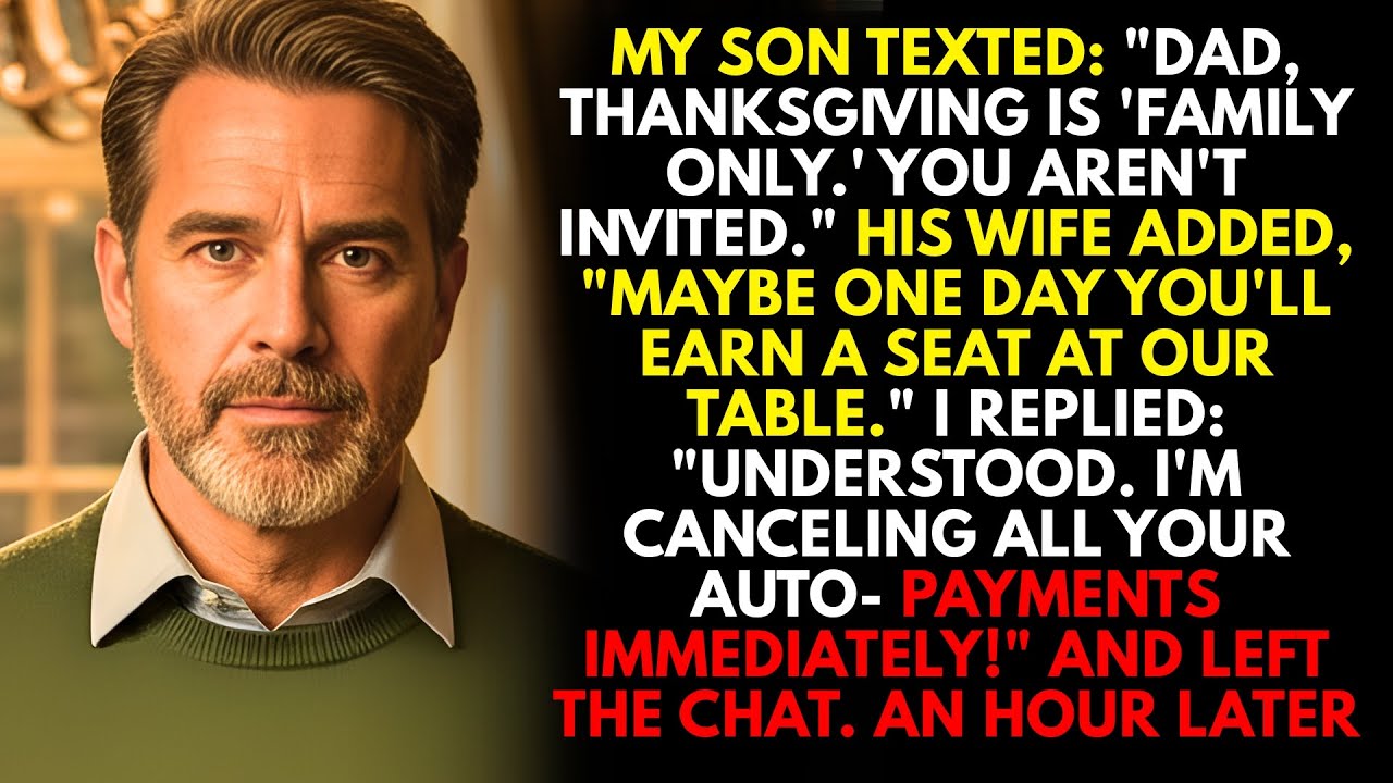 On Thanksgiving Day, My Daughter-In-Law Said “You Don’t Deserve To Sit At Our Table!” So I...