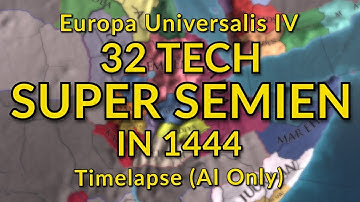 EU4 but Semien has 32 Tech in 1444 | The Rise of Judaism | AI Timelapse
