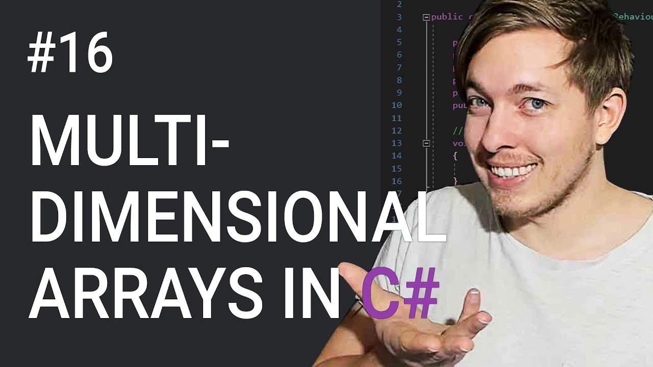 โจทย์ array 2 มิติ c++  Update 2022  16: Multidimensional Arrays in C# | Arrays in C# | C# Tutorial For Beginners | C Sharp Tutorial