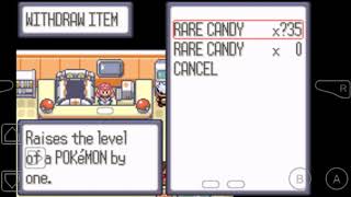 Pokémon Ruby-Rare Candy Cheat code