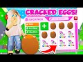 I Spent All My Robux Hatching Cracked Eggs to Find A LEGENDARY Unicorn In Adopt Me! ( Roblox)