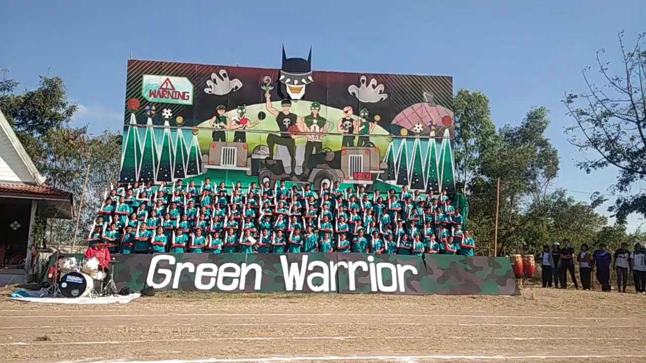 ชนะเลิศ สแตนด์เชียร์คณะสีเขียว โรงเรียนเมืองพลพิทยาคม2560