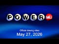 Powerball drawing for May 27, 2026