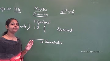 STATE 4 - MATHEMATICS - DIVISION - PART 1