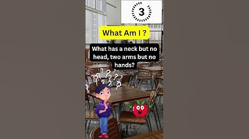 What Has a Neck But No Head? Ready? #shorts #shortsvideo #riddles #apple #banana