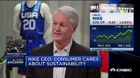 Watch CNBC's full interview with Nike CEO John Don...