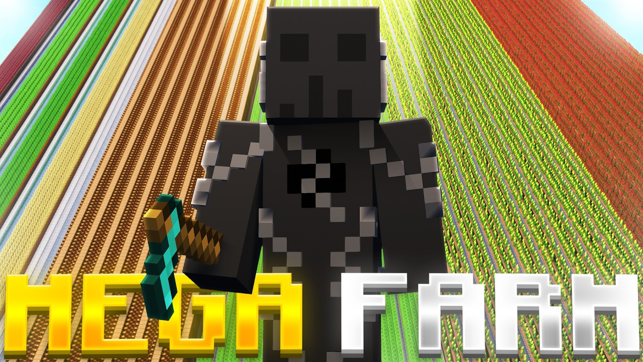 How to build the BEST MEGA FARM.... (Hypixel Skyblock)