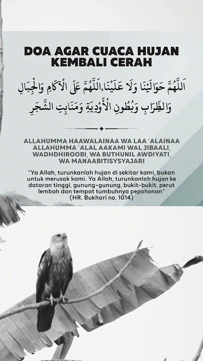DOA AGAR CUACA HUJAN KEMBALI CERAH #short #shorts #quotes #quoteshadistshohih