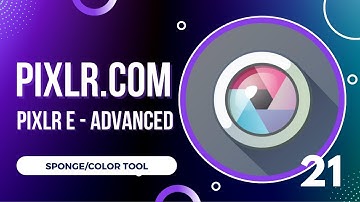 Pixlr E  Sponge Color Tool