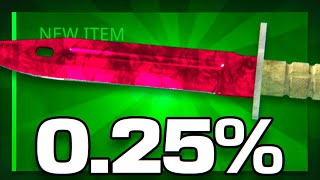 I UNBOXED A 0.25% RARE BAYONET RUBY ON RAINGG!
