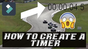 How to create a timer in filmora