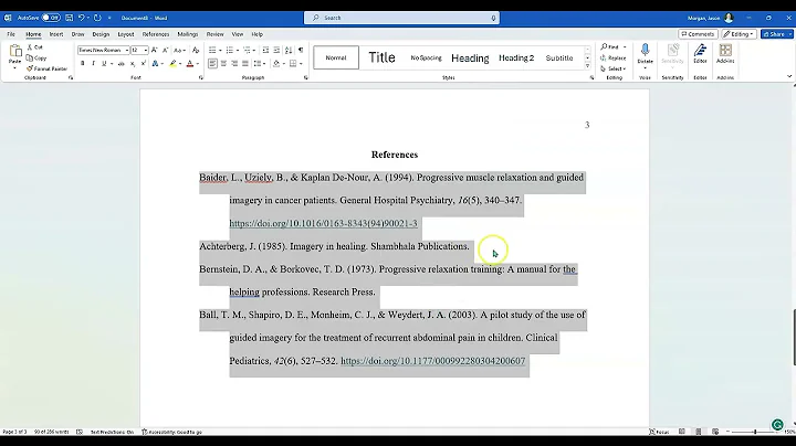 Formatting a Reference Page in APA style 7th Edition
