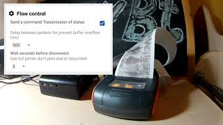 How to fix a printing error. Setting up data flow control.