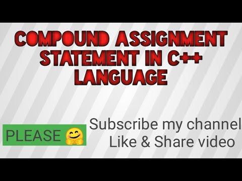 BS(hons) ||| Lecture#14 ||| Compound Assignment Statement with Syntax