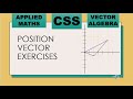 Position Vectors Made Easy | CSS Applied Maths Practice Exercises with Solutions |CSS2026|OPTIONALS|