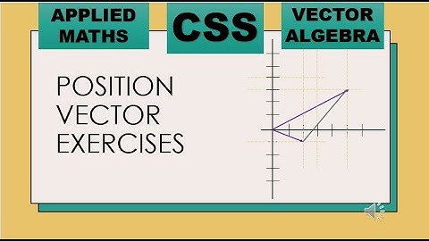 Position Vectors Made Easy | CSS Applied Maths Practice Exercises with Solutions |CSS2026|OPTIONALS|