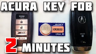 Acura Key FOB Battery Replacement - Easy DIY in 2 Minutes