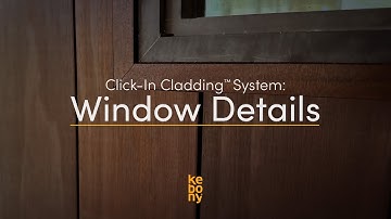 Click-In Cladding™ System: Window Details | Kebony Clear Cladding