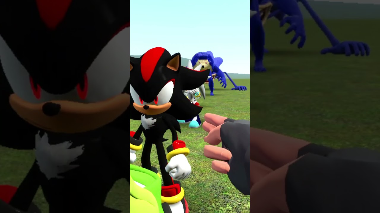 SIZE COMPARISON CTHULHU SHIN SONIC TAPES FAMILY VS TITAN SPIDER SHIN SONIC TAPES In Garry's Mod!