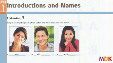 Tactics for Listening Third Edition Basic Unit 1 Introductions and Names