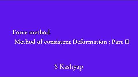 Method of consistent deformation  part2