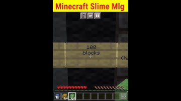 Minecraft Slime Block Mlg #minecraft #shorts
