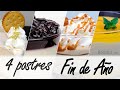 4 POSTRES increíbles para FIN DE AÑO