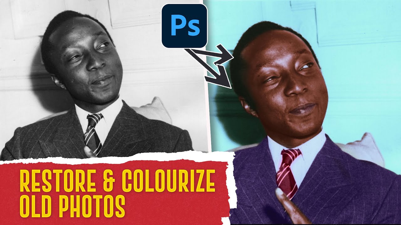 Restore and Colorize an Old black & white photo realistically in ...