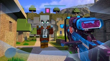 Minecraft Village Raid in Halo Infinite