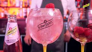 Schweppes Pink tonic- cocktail Gin & Tonic (FR)