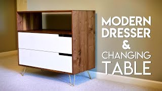 Plans: https://craftedworkshop.com/store/modern-dresser-changing-table-plans Learn more about Powermatic