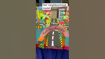 Model of our neighbourhood 🌼 #easyway #scienceproject